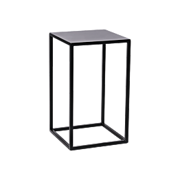 Table medium Quadra noire 40 x 40 x H 68 cm