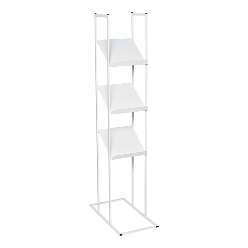 Witte display Quadra 3xA4 H140cm