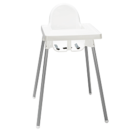 Chaise haute bébé H 90 cm (L 58 P 62 cm)