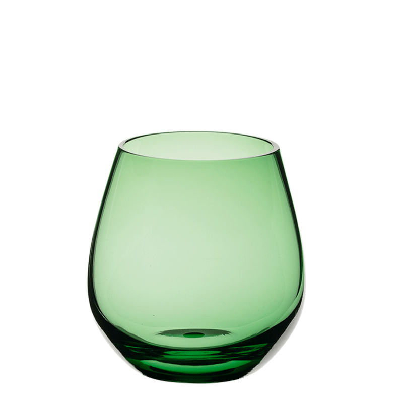 Groen moon glas Ø 6,5 cm H 9 cm 32 cl