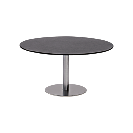 Table basse Brio noire Ø 75 cm H 40 cm