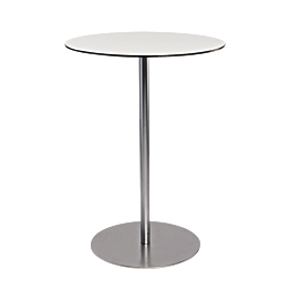Witte hoge Brio tafel Ø 75 cm H 108 cm