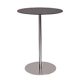 Table haute Brio noire Ø 75cm