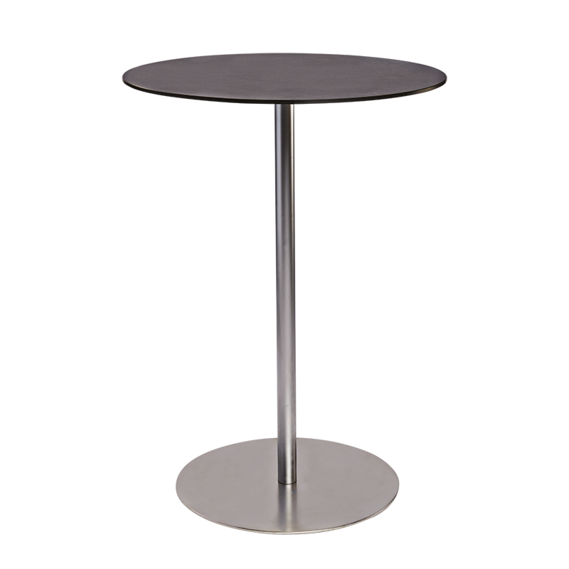 Table haute Brio noire Ø 75cm