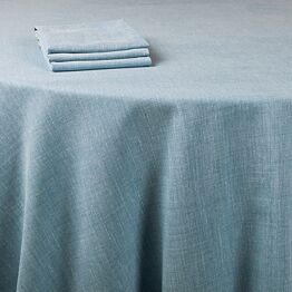 Tafellaken linnen blauw 290 x 290 cm