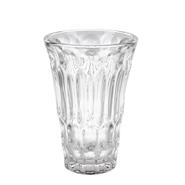 Vintage glazen vaas middelgroot Ø 15-17 cm H 20-25cm