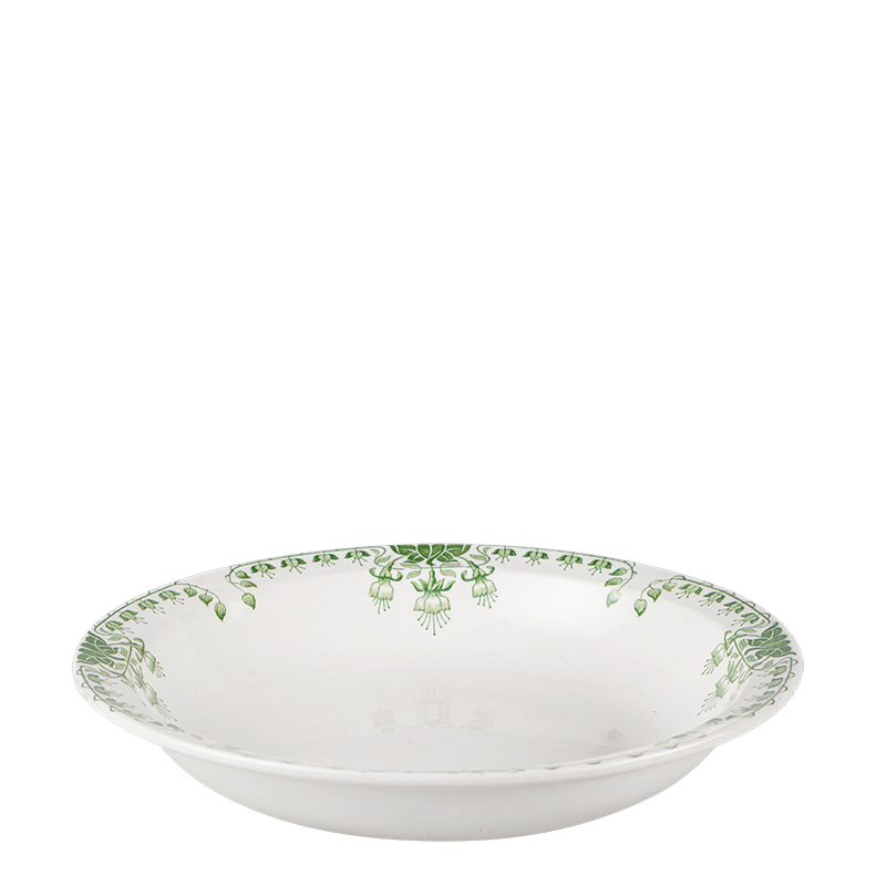 Plat creux Vintage bleu vert