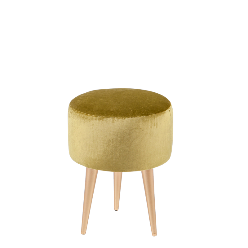 Pouf Juliette vert Ø 35 cm H 44 cm