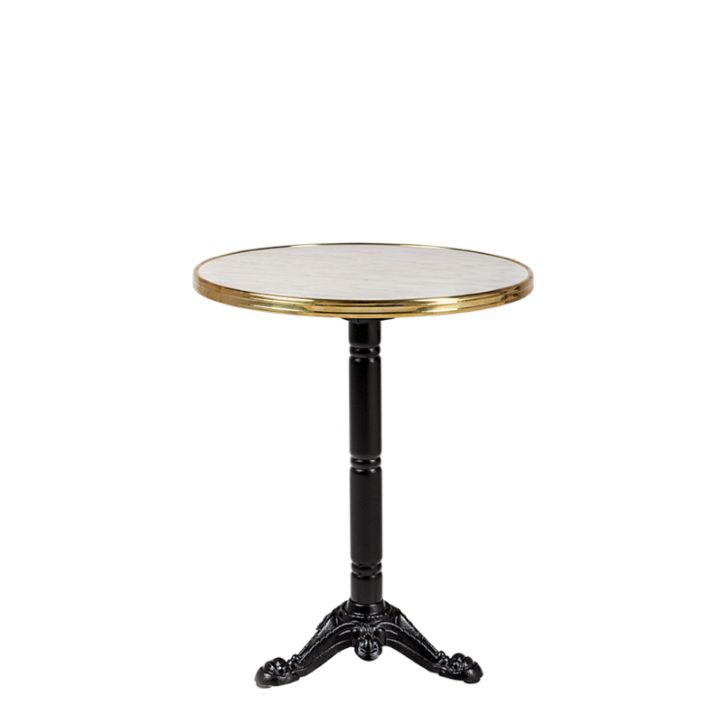 Table Brio noire Ø 75 cm