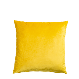 Coussin Juliette jaune moutarde 40 x 40 cm