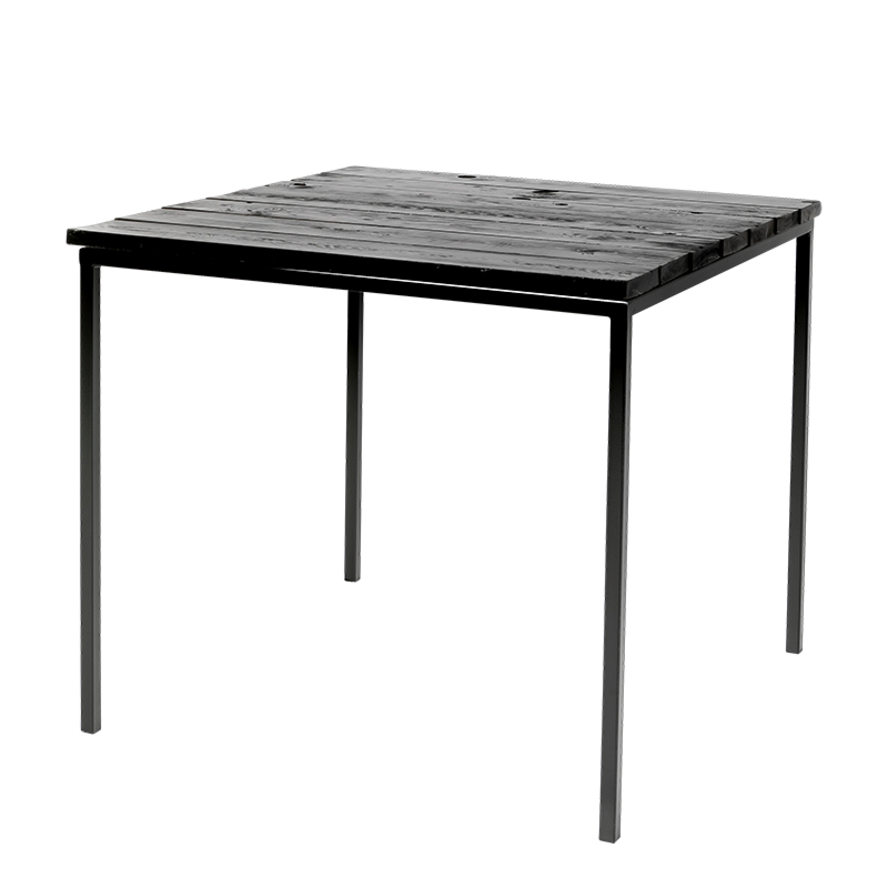 Tafel natura black 88 x 88 cm