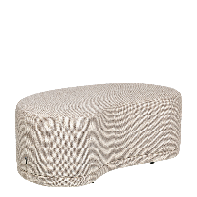 Banc Galet beige 60 x 100 cm H 40 cm