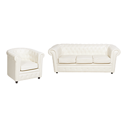 Lounge Chesterfield blanc