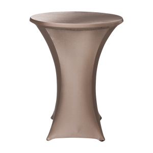 statafel met bronzen stretch hoes Ø 85 x H 110 cm