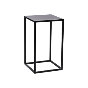 Table medium Quadra noire 40 x 40 x H 68 cm