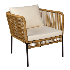 Fauteuil rotin Terrasse 70 x 68 cm H 70 cm