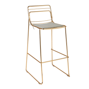 Chaise haute Filor H 100 cm avec galette ficelle