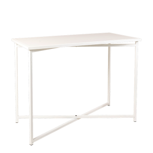 Mange-debout croisé XL plateau blanc 150 x 70 cm H 110 cm