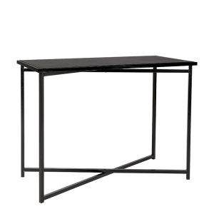 Mange-debout croisé XL plateau noir 150 x 70 cm H 110 cm