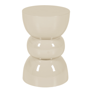 Pouf Totem écru Ø 30 cm H 46 cm