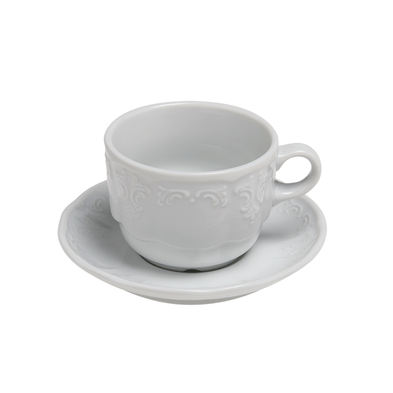 Tasse et  sous-tasse  à café 18cl Grand Siècle 