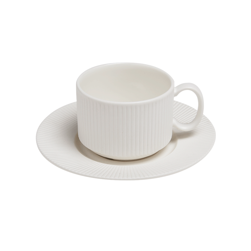 Tasse et sous-tasse à café 18cl Ginseng