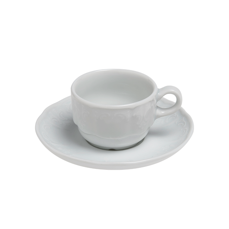 Tasse et sous-tasse à moka 10cl Grand Siècle