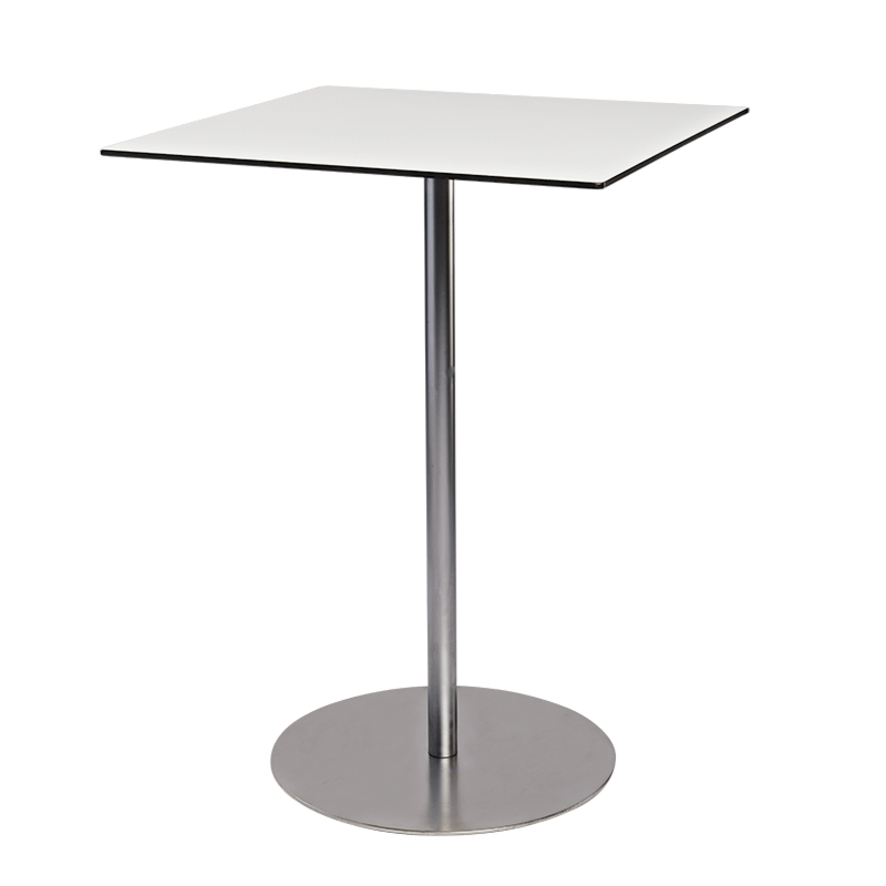 Witte hoge Brio tafel 75 x 75 cm H 108 cm