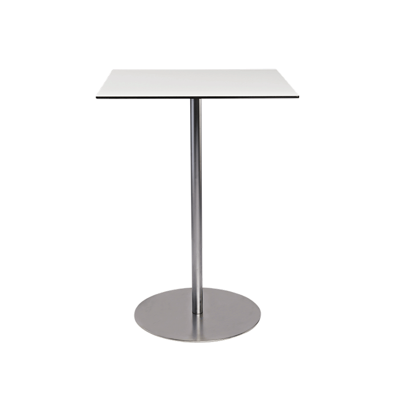 Witte hoge Brio tafel 75 x 75 cm H 108 cm