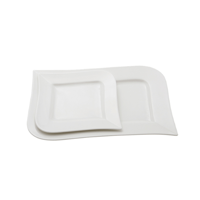 Assiette carrée 17 x 17 cm Mélodie