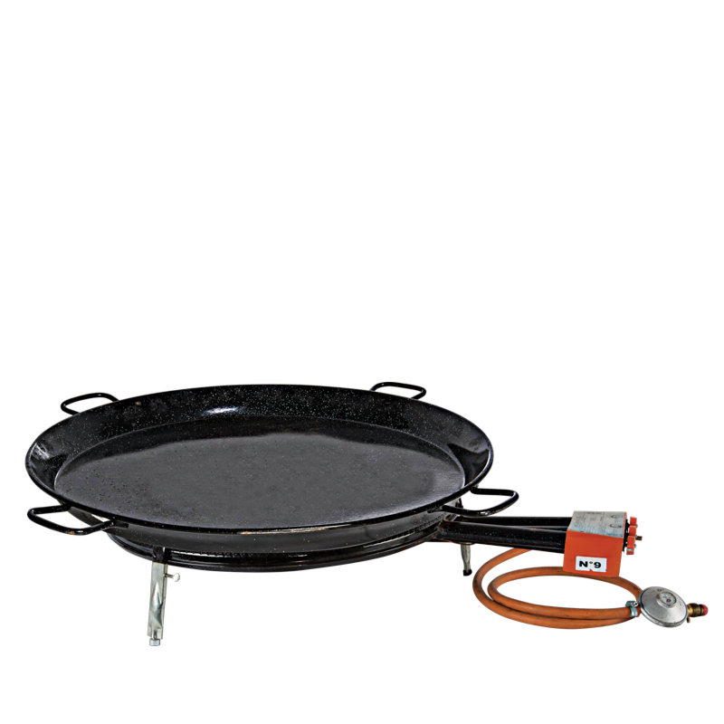 Poêle à paëlla Ø 90 cm avec réchaud gaz