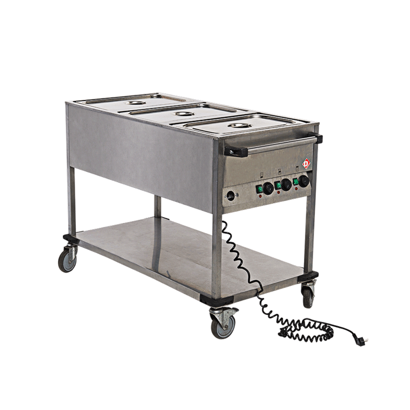 Chariot bain-marie 3 GN1/1 220 V - 2500 W