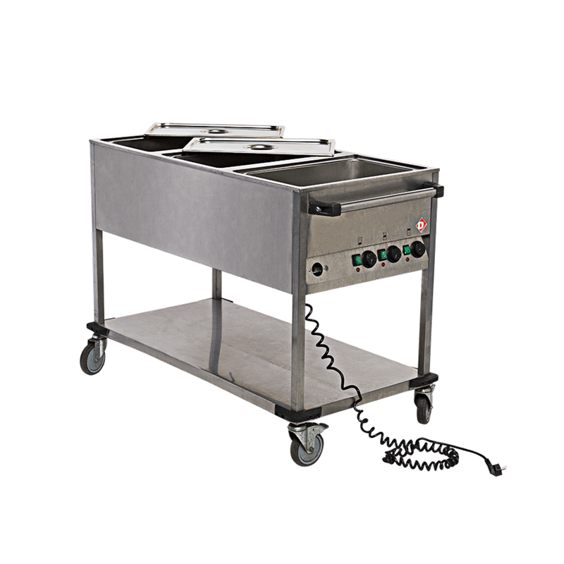 Chariot bain-marie 3 GN1/1 220 V - 2500 W