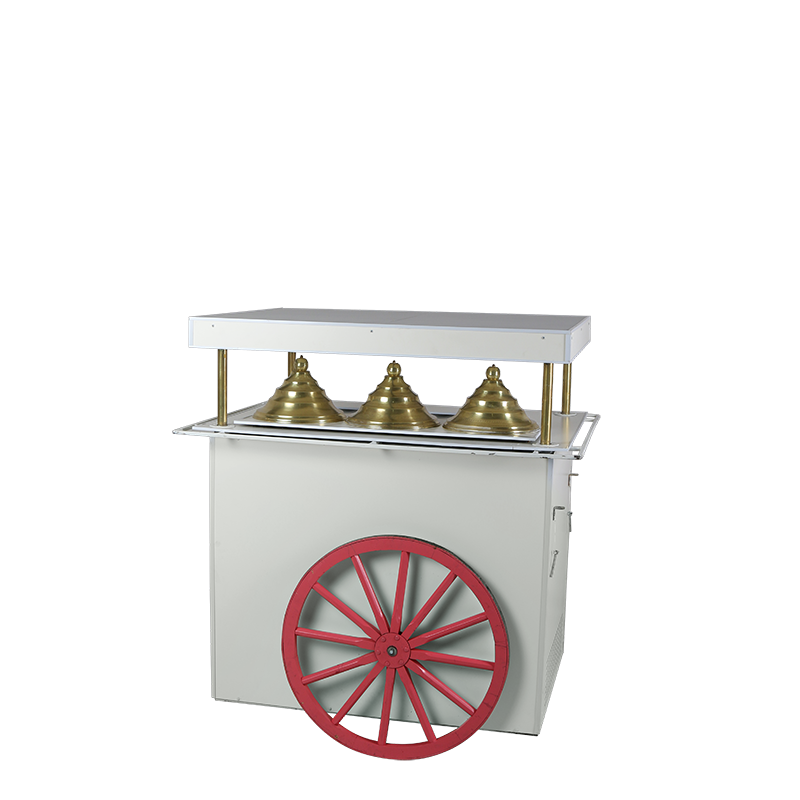 Charrette à glace rose réfrigérée 220 V - 200 W