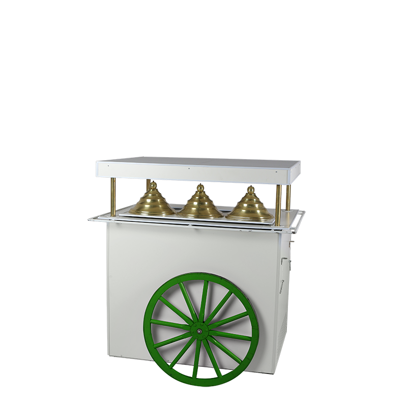 Charrette à glace verte réfrigérée 220 V - 200 W