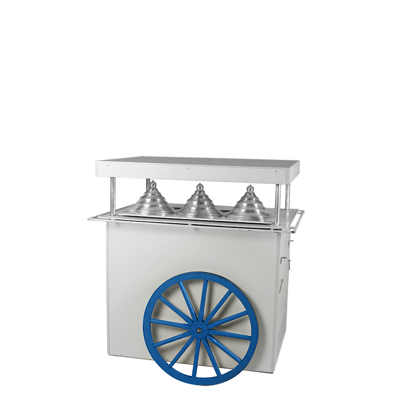Charrette à glace bleue réfrigérée 220 V - 200 W
