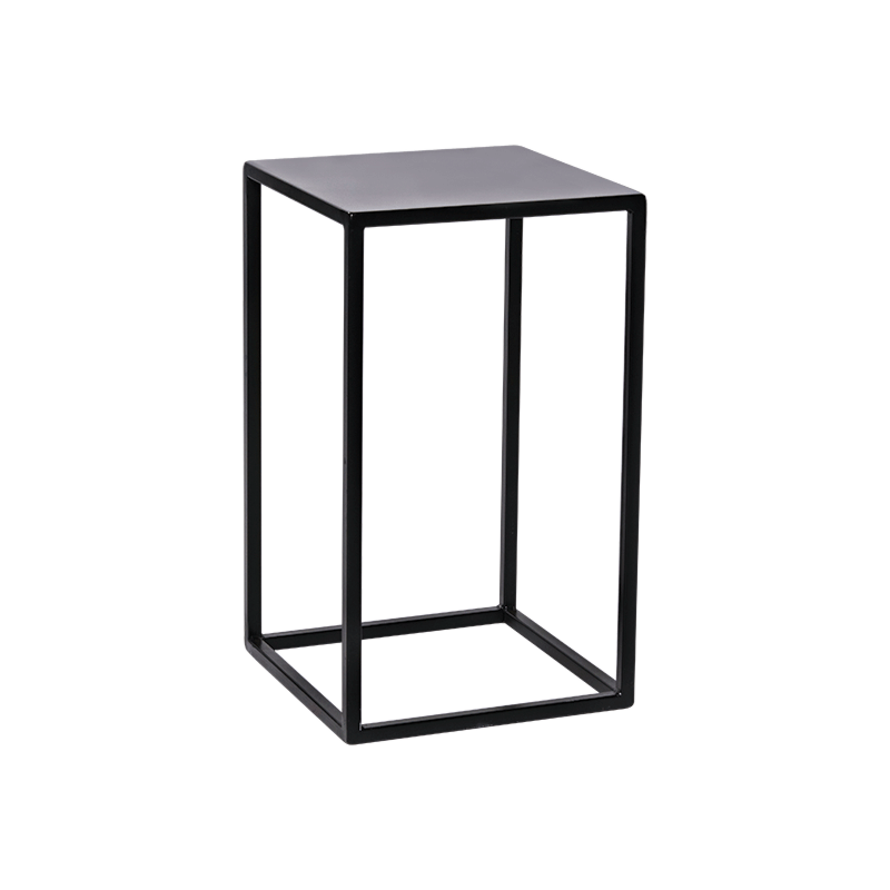 Table medium Quadra noire 40 x 40 x H 68 cm
