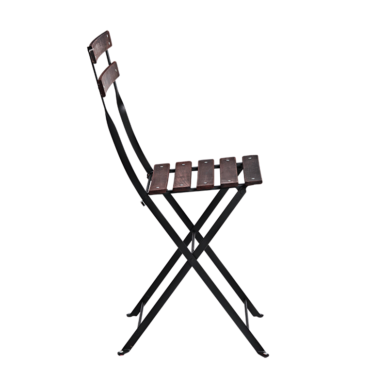Chaise Simplex à lattis en bois acajou 