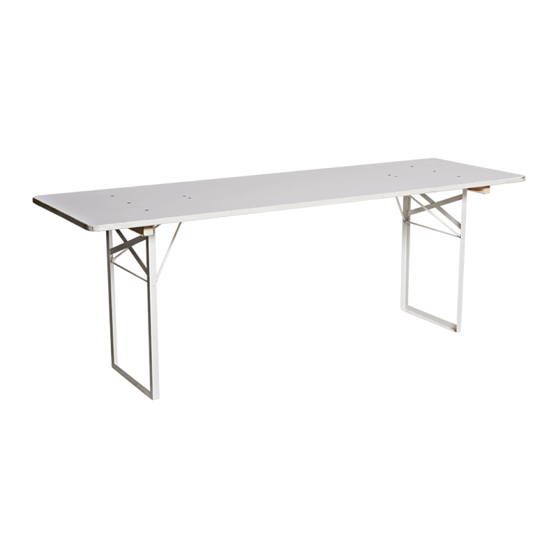 Table en pin blanche 220 x 70 cm