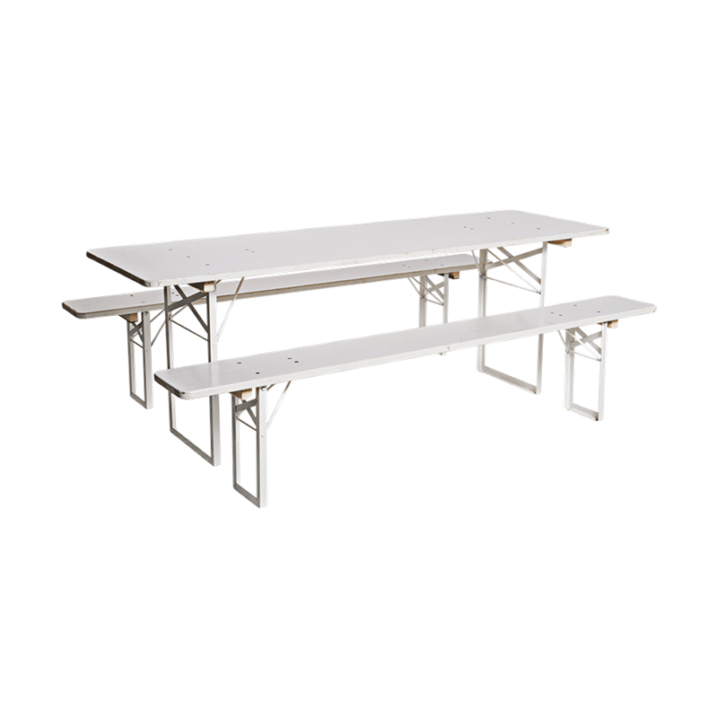 Table en pin blanche 220 x 70 cm