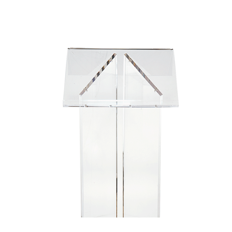 Pupitre plexi L 50 l 40 H 120 cm