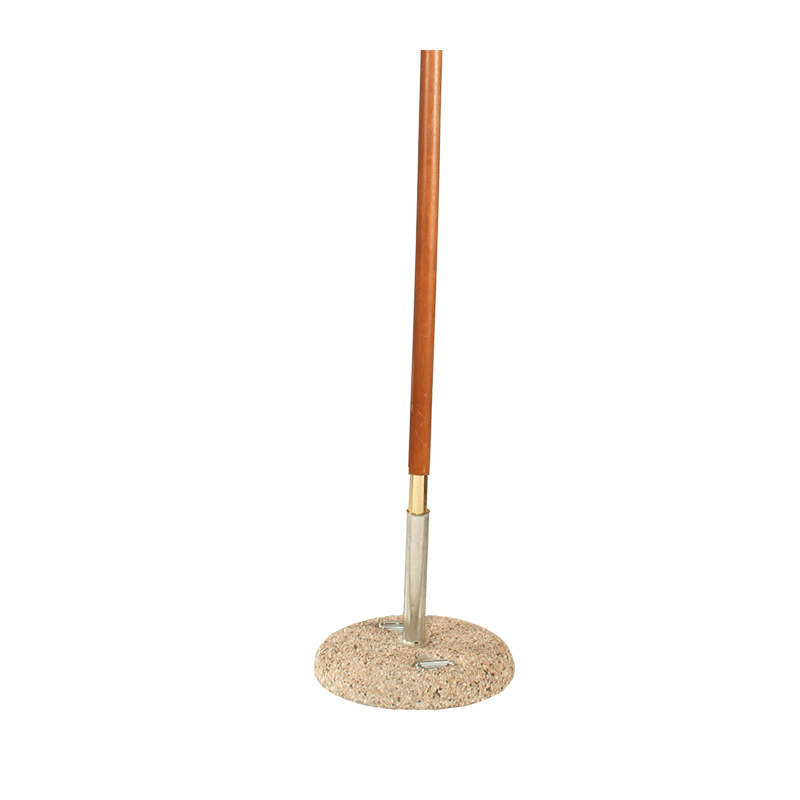 Parasol Louisiane noir 300 x 300 cm + socle granit Ø 50 cm