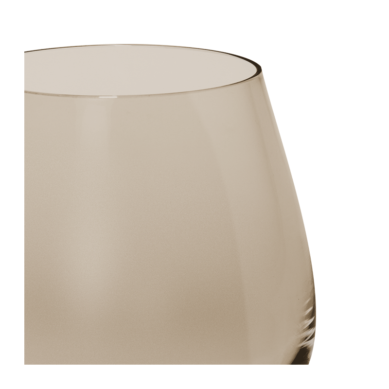 Gerookt moon beker Ø 6,5 cm H 9 cm 32 cl