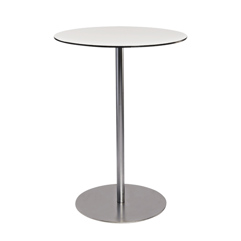 Witte hoge Brio tafel Ø 75 cm H 108 cm