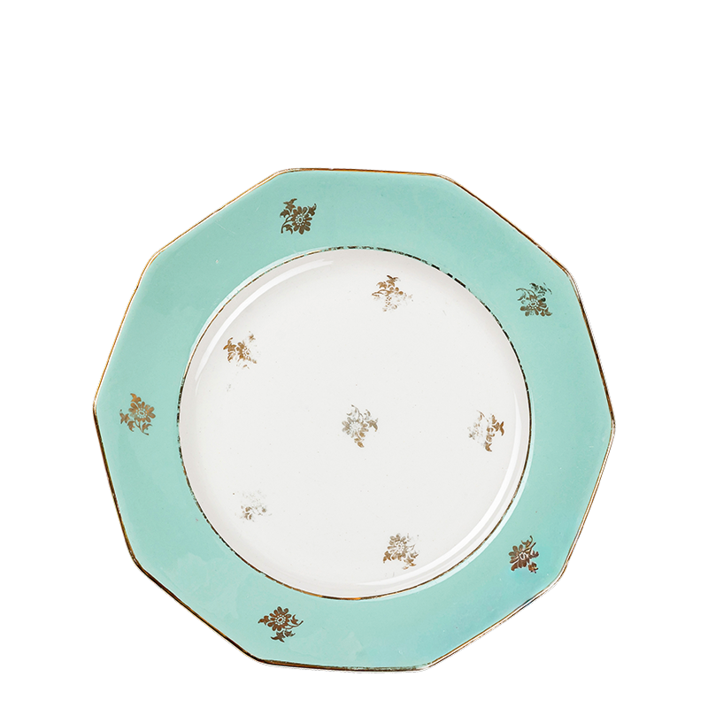 Klein bord Vintage gebloemd Ø 18-20 cm