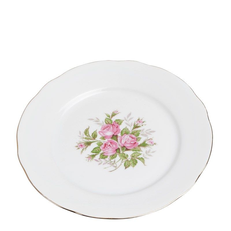 Groot bord Vintage gebloemd Ø 23-25 cm