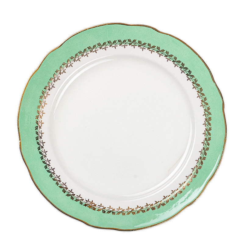 Groot bord Vintage gebloemd Ø 23-25 cm