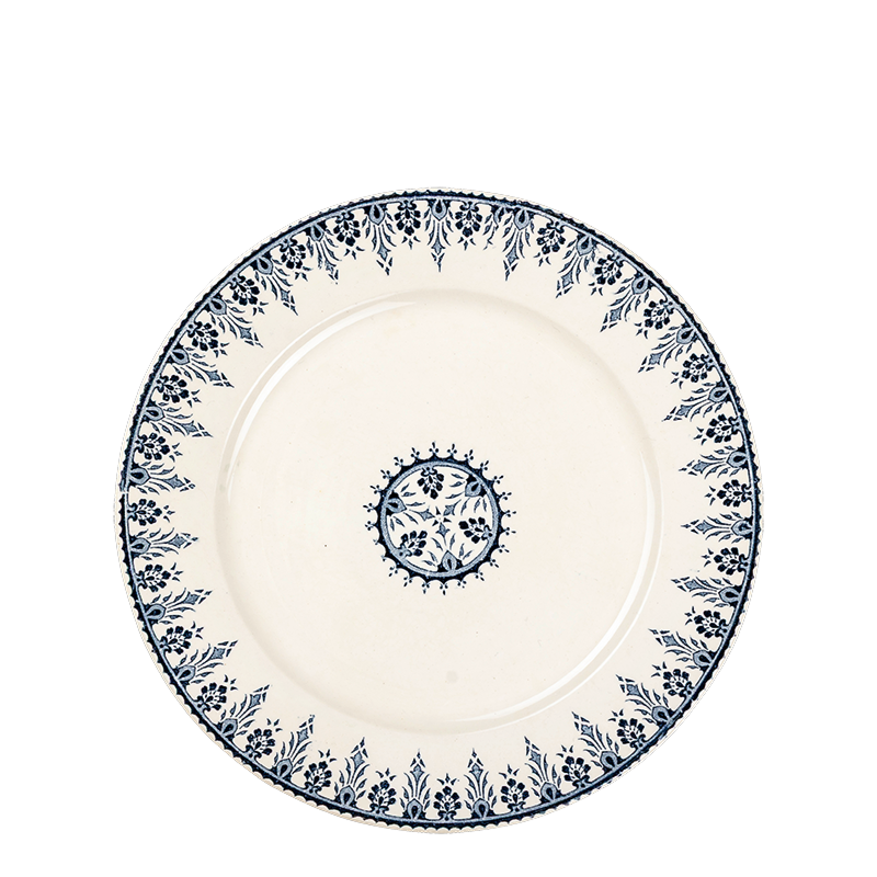 Klein bord Vintage blauw Ø 18-21 cm