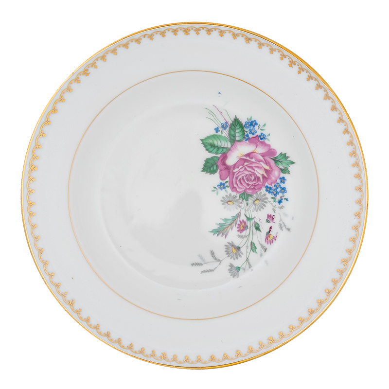 Assiette creuse Vintage Fleurie Ø 23-25 cm