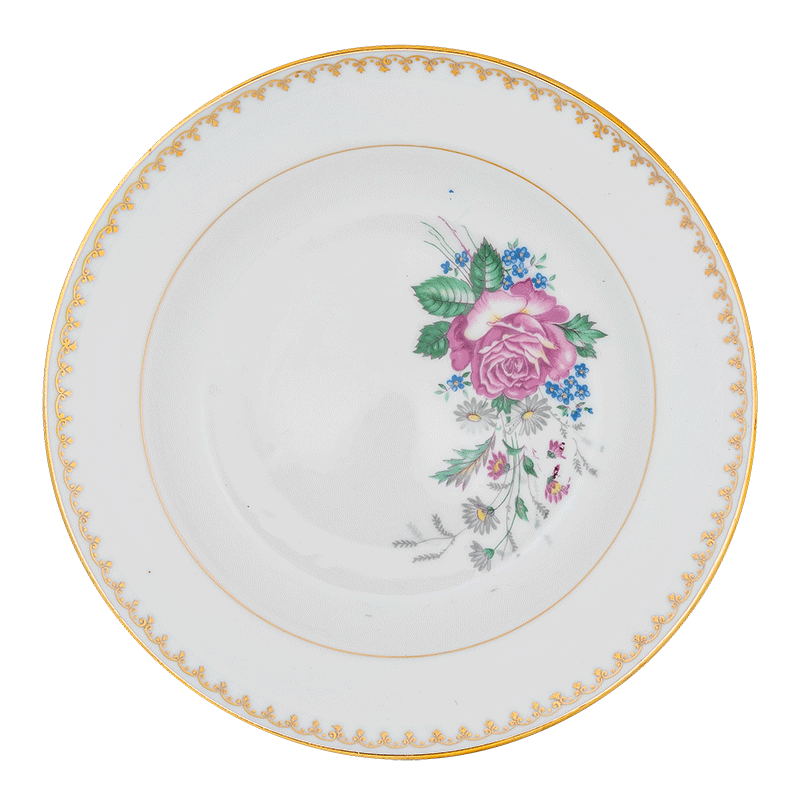 Assiette creuse Vintage Fleurie Ø 23-25 cm